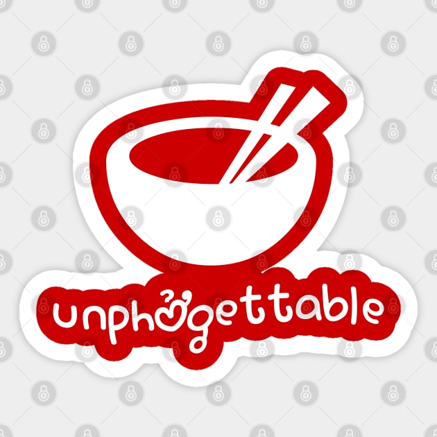 Unphởgettable Sticker by tinybiscuits